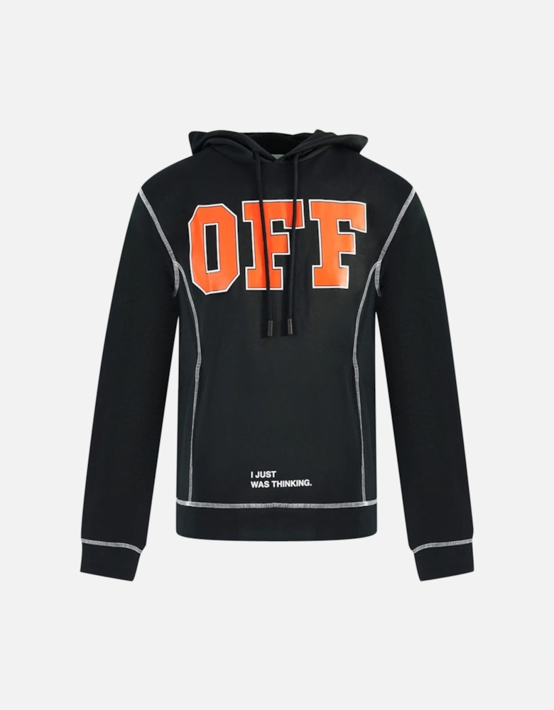 Off White Bold Logo Black Hoodie