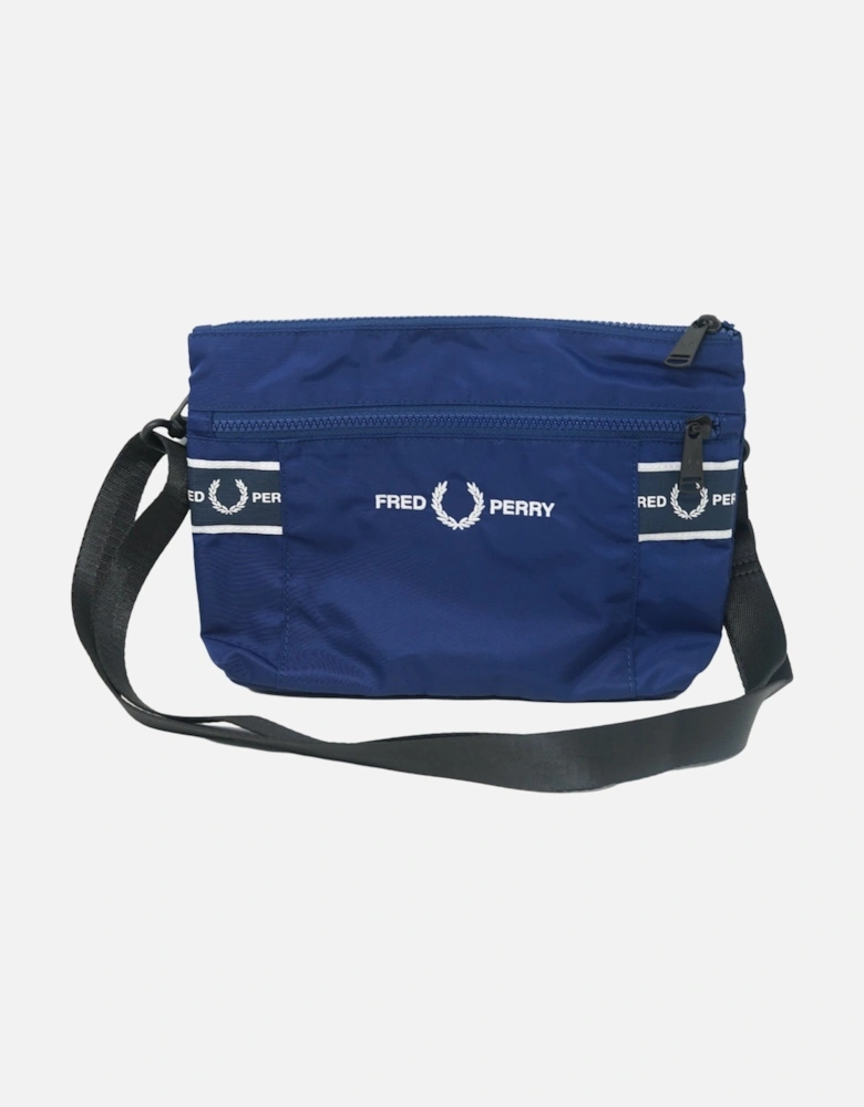 Graphic Tape French Navy Satchel