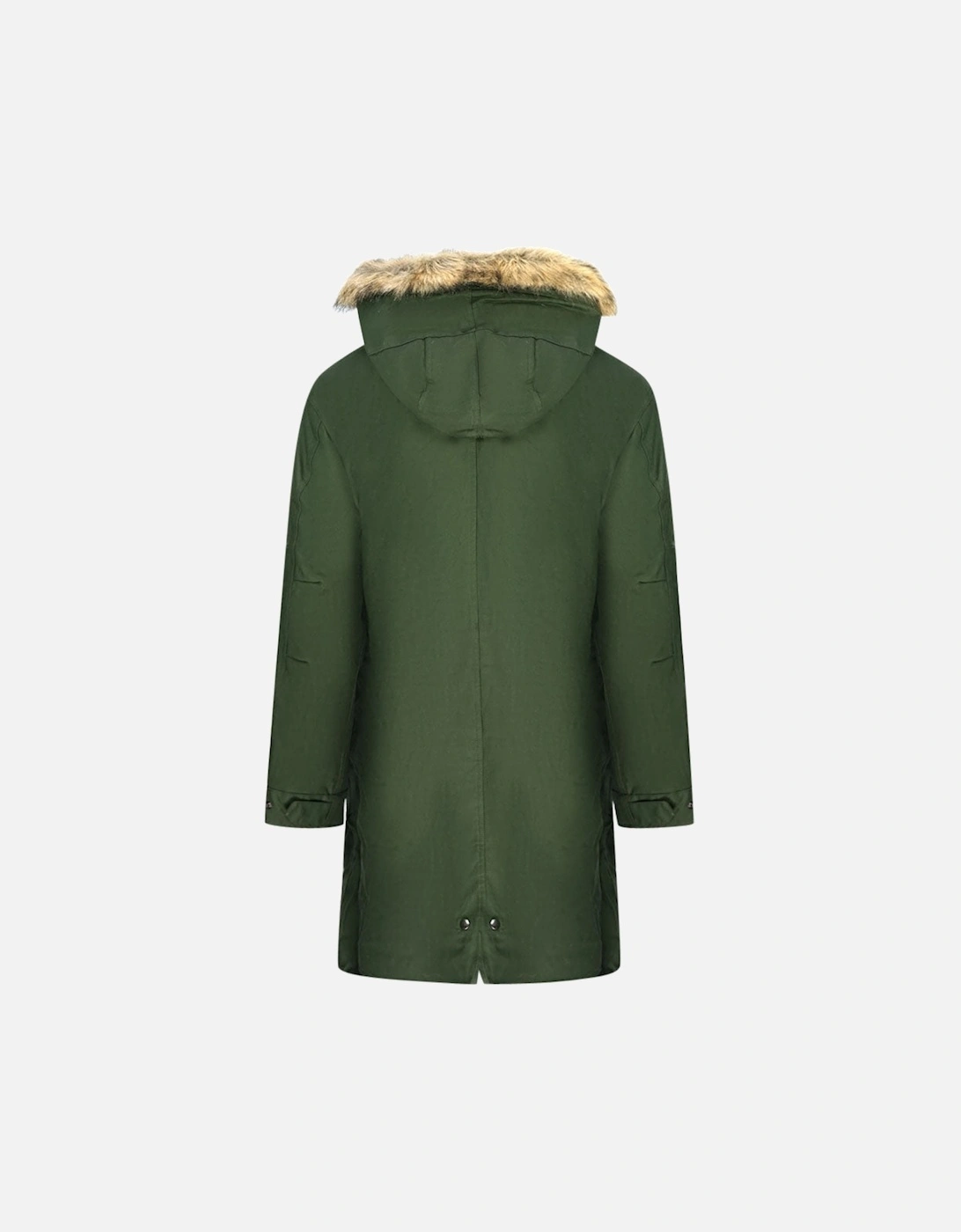 Green Hooded Parka Jacket