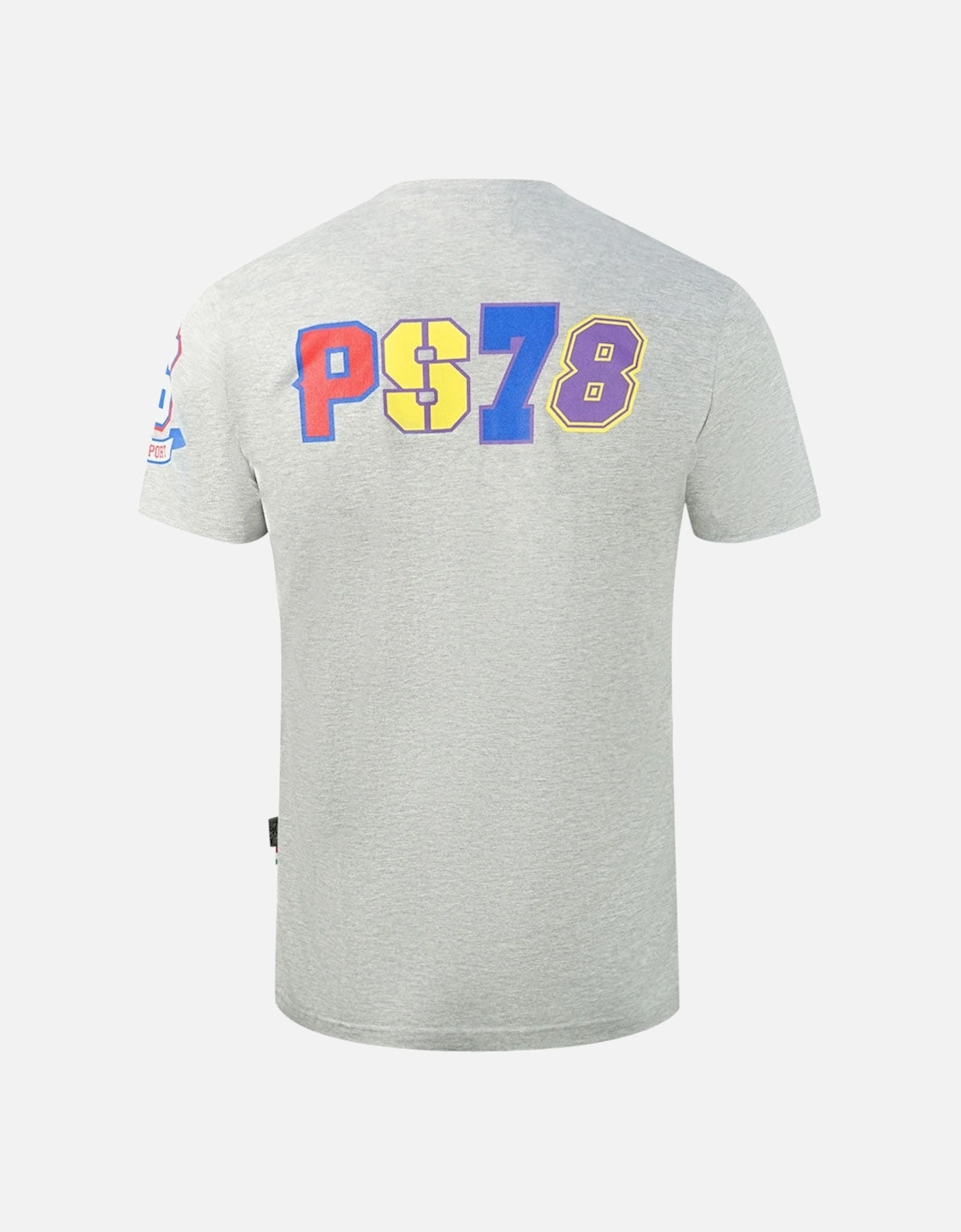 Plein Sport Multi Colour Logos Grey T-Shirt, 3 of 2