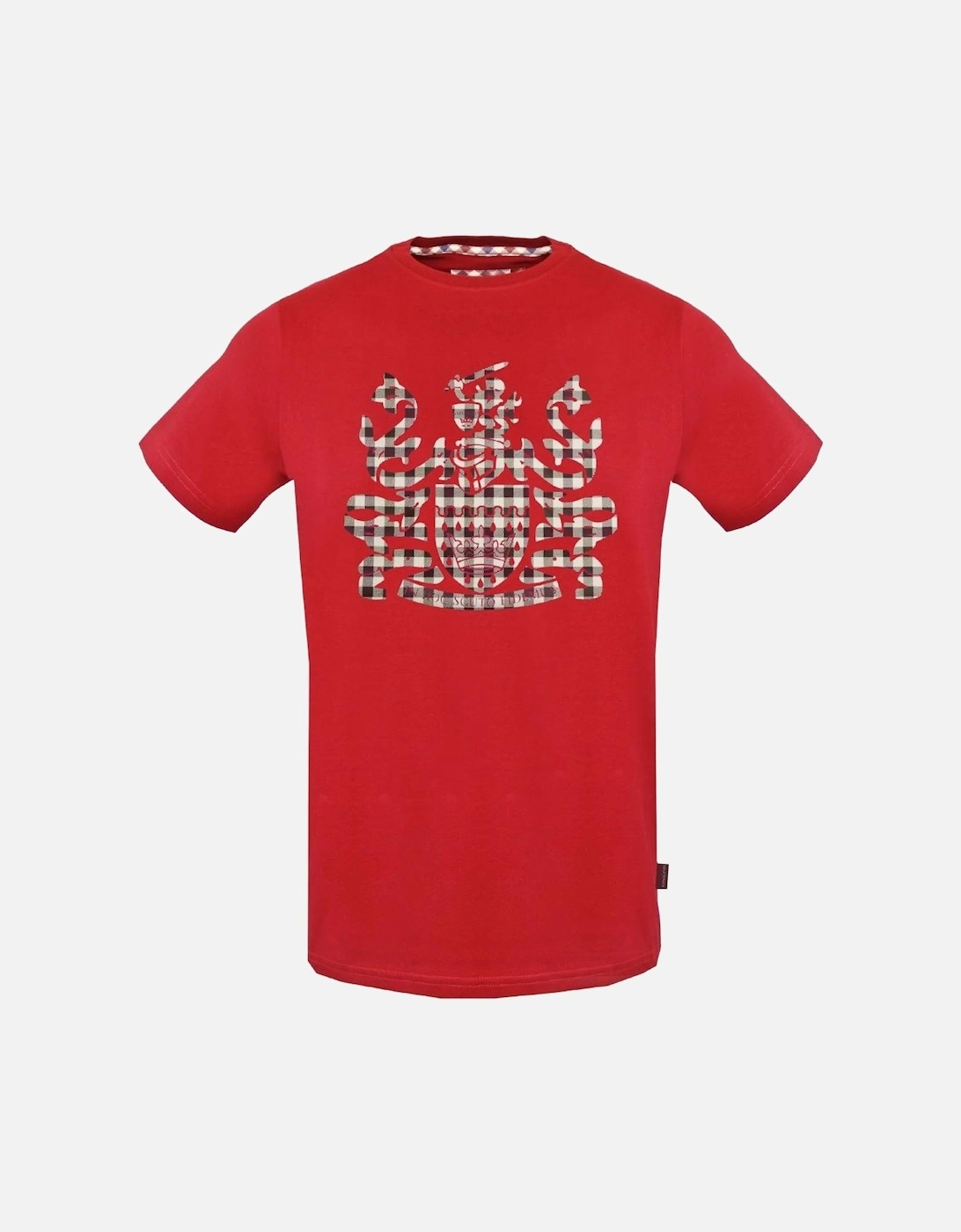 Check Aldis Crest Red T-Shirt, 3 of 2