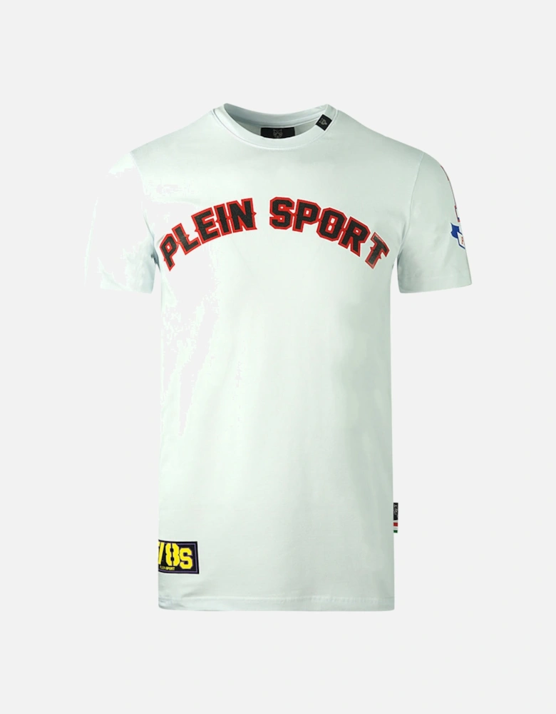 Plein Sport Multi Colour Logos White T-Shirt