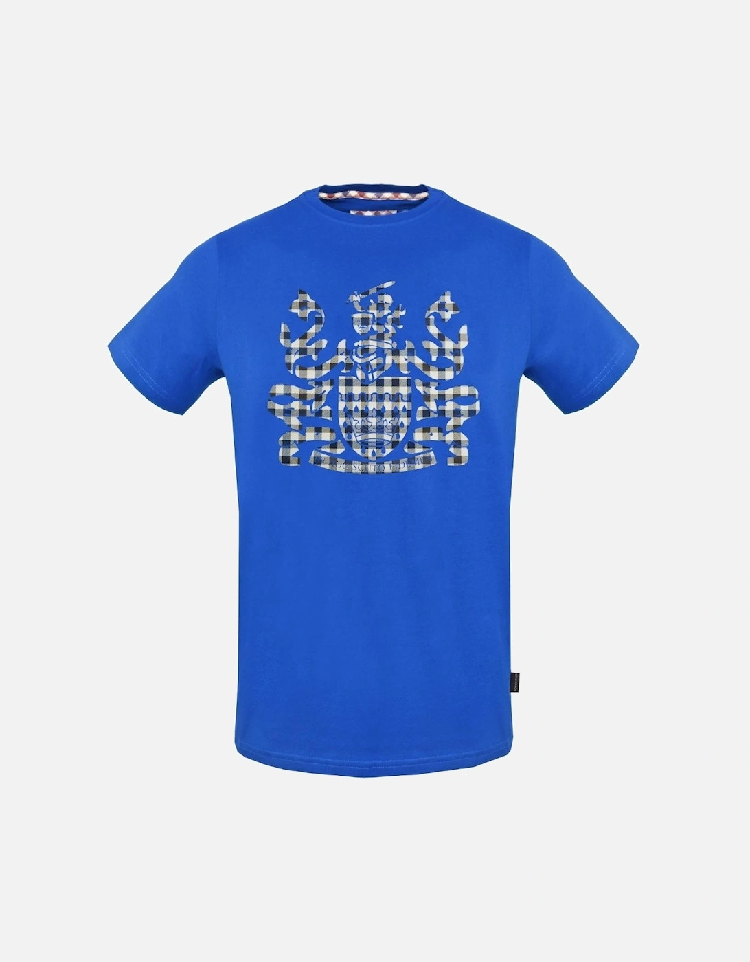 Check Aldis Crest Royal Blue T-Shirt, 3 of 2