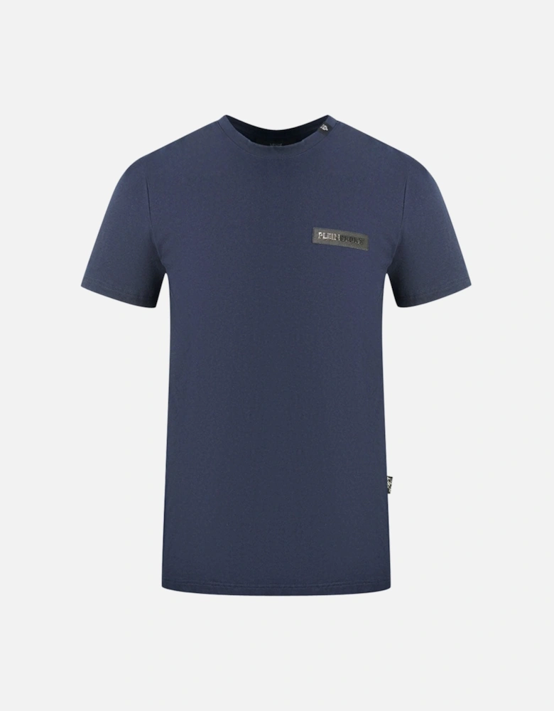 Plein Sport Patch Logo Navy Blue T-Shirt