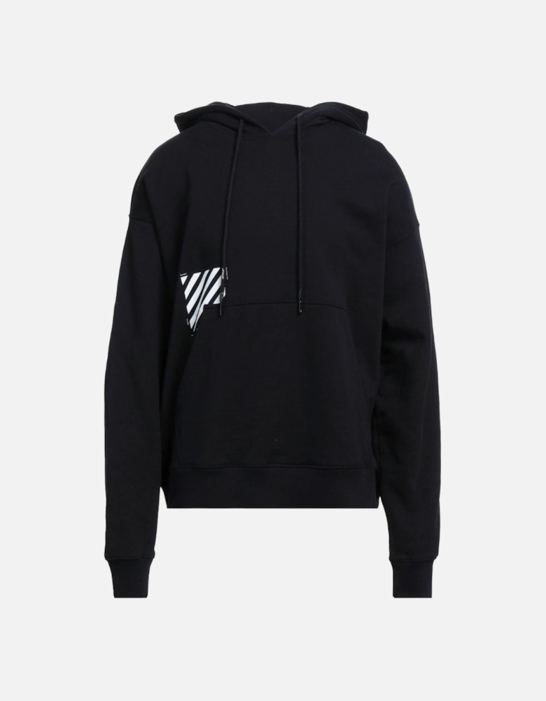 Diag Square Skate Black Hoodie