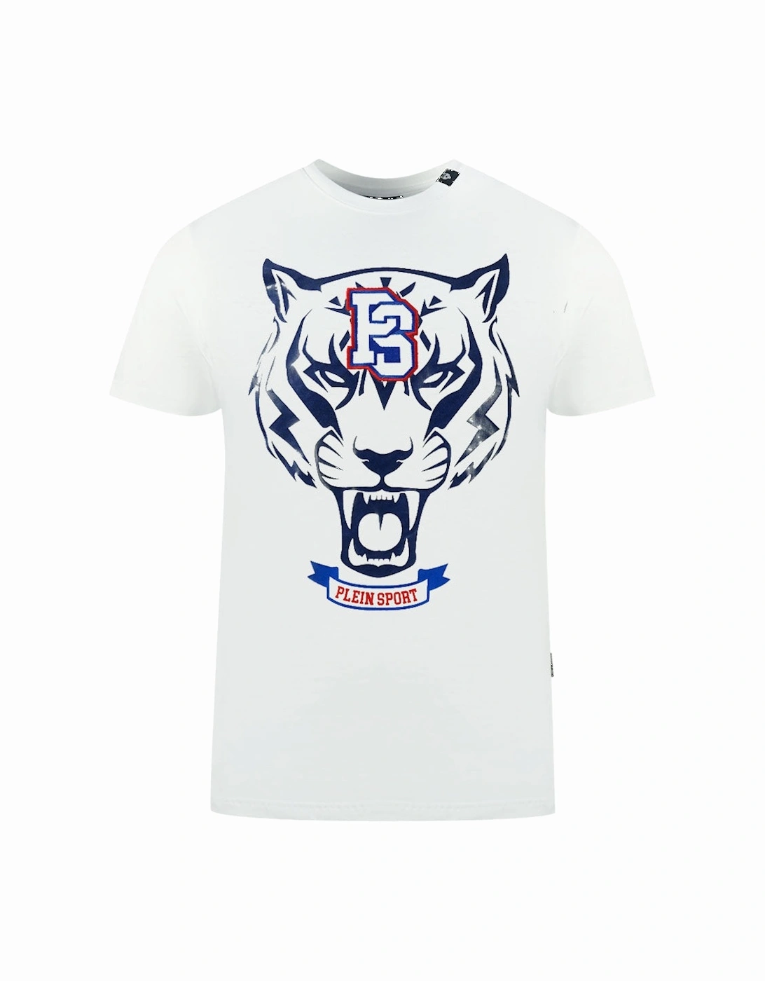Plein Sport PS Tiger Logo White T-Shirt, 3 of 2