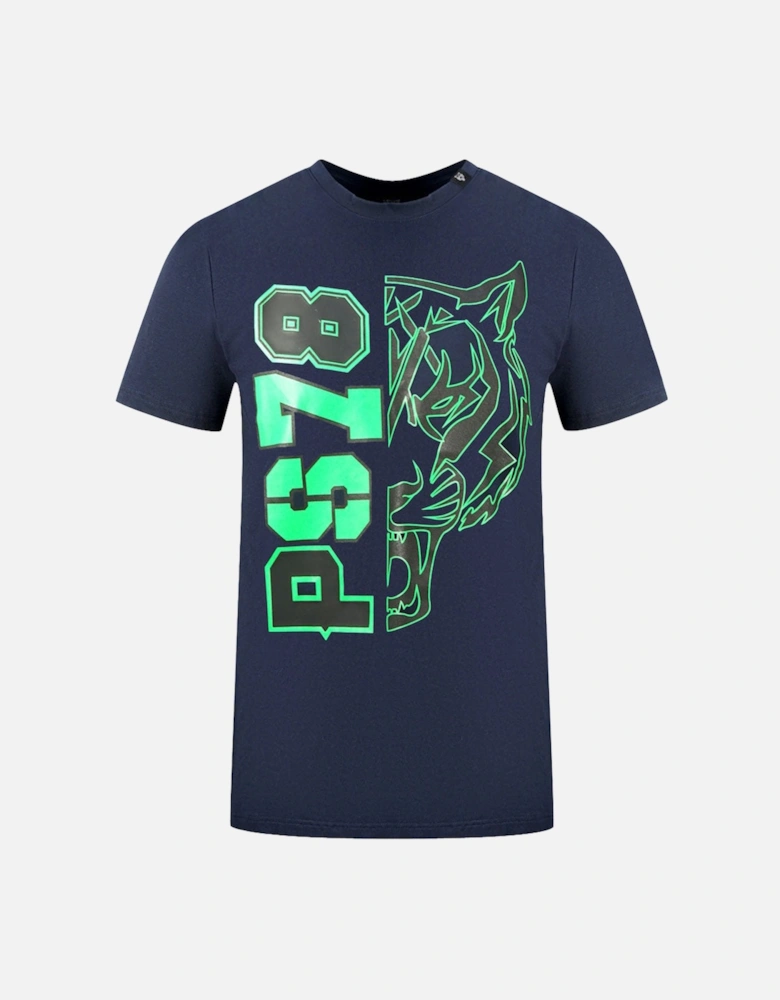 Plein Sport PS78 Design Logo Navy Blue T-Shirt