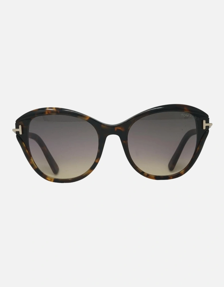 Leigh FT0850 55B Brown Sunglasses