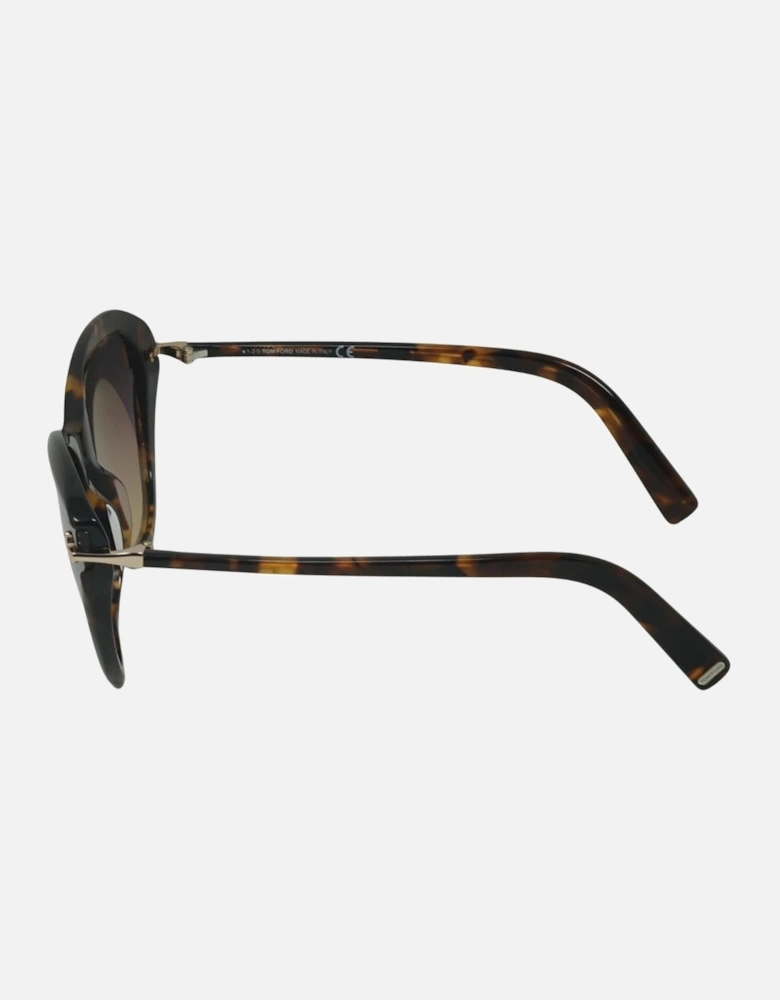 Leigh FT0850 55B Brown Sunglasses