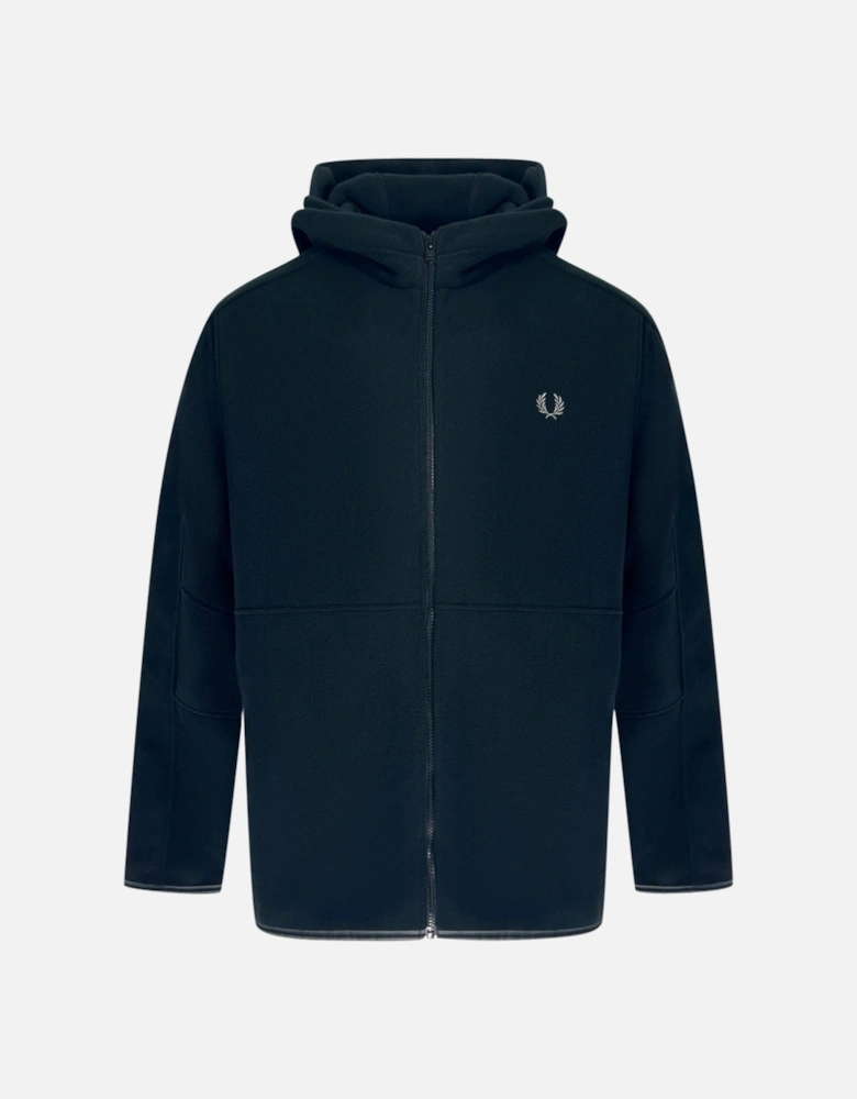 Polar Fleece Black Hooded Jacket