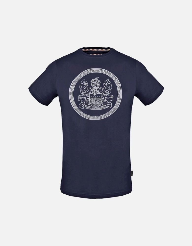 Circle Aldis Logo Navy Blue T-Shirt