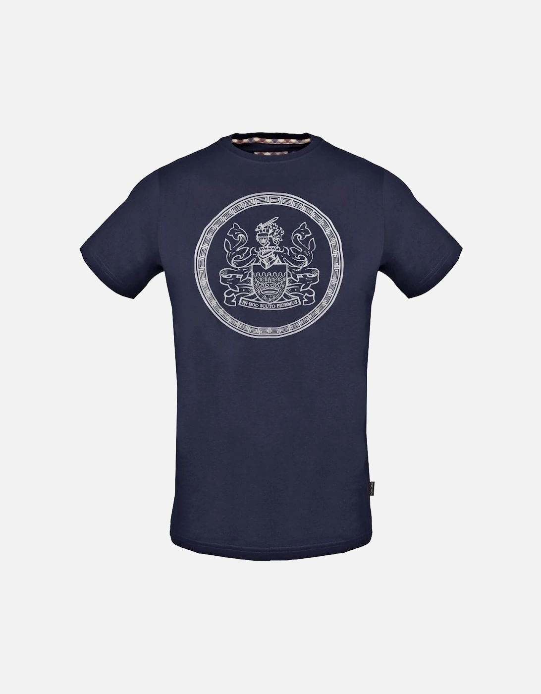 Circle Aldis Logo Navy Blue T-Shirt, 3 of 2