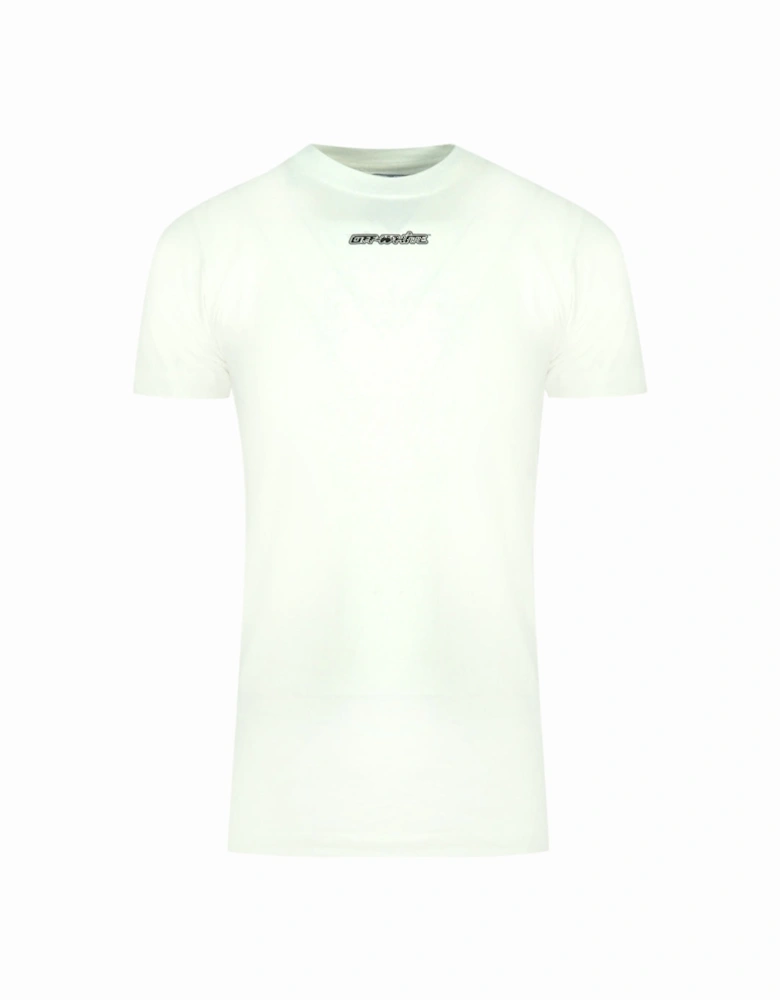 Pink Marker Logo White T-Shirt