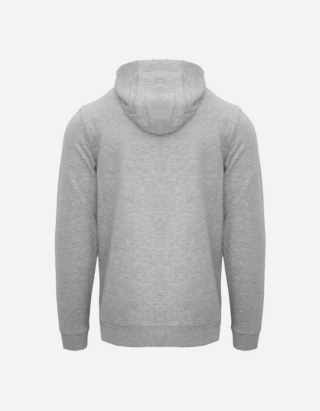 Classic Embossed Signature Logo Grey Zip-Up Hoodie