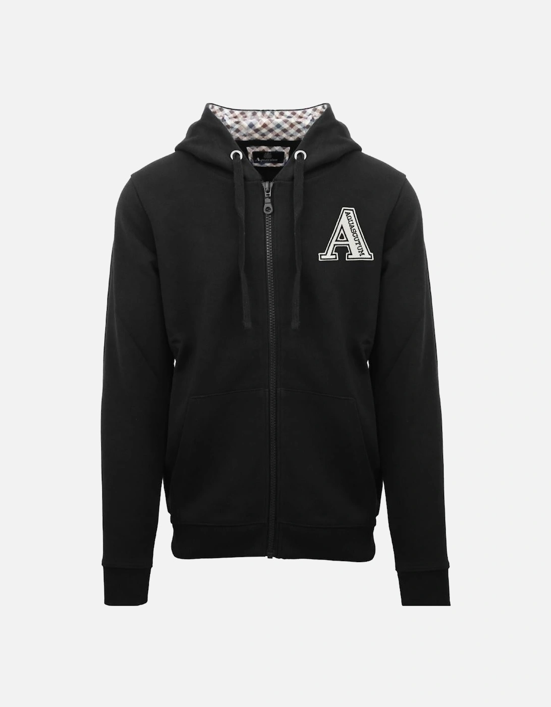 Classic Large A Logo Black Zip-Up Hoodie, 3 of 2