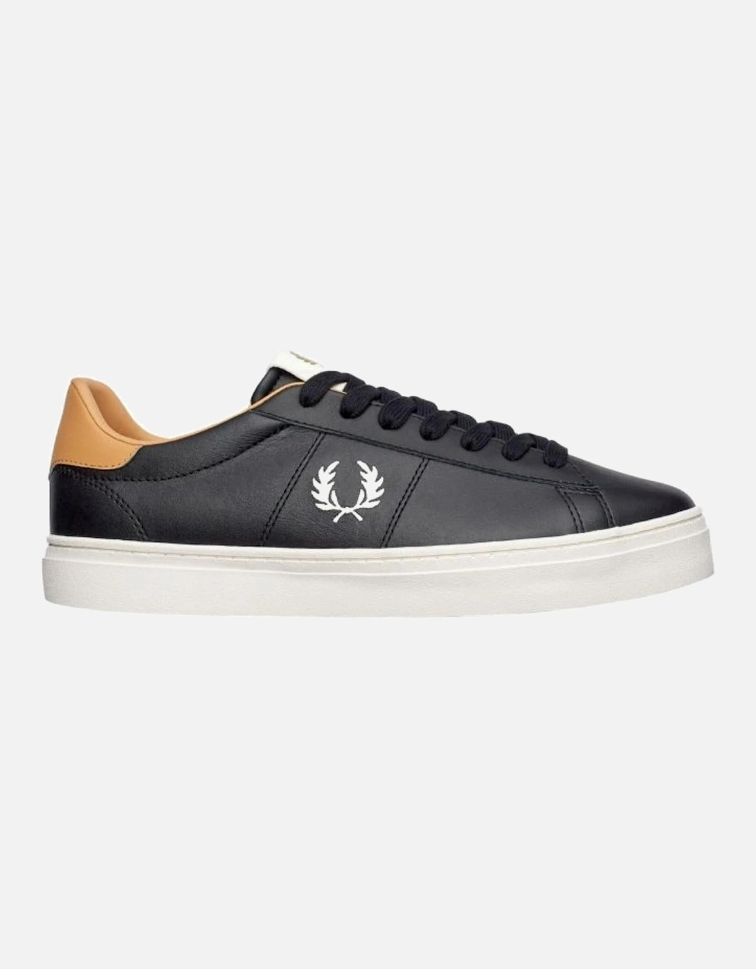Spencer Vulc Leather B8350 102 Black Trainers, 5 of 4