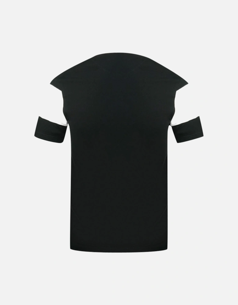 Colour Block Aldis Crest Chest Logo Black Polo Shirt