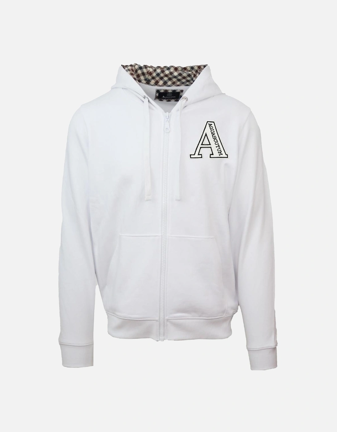 Classic Large A Logo White Zip-Up Hoodie, 3 of 2