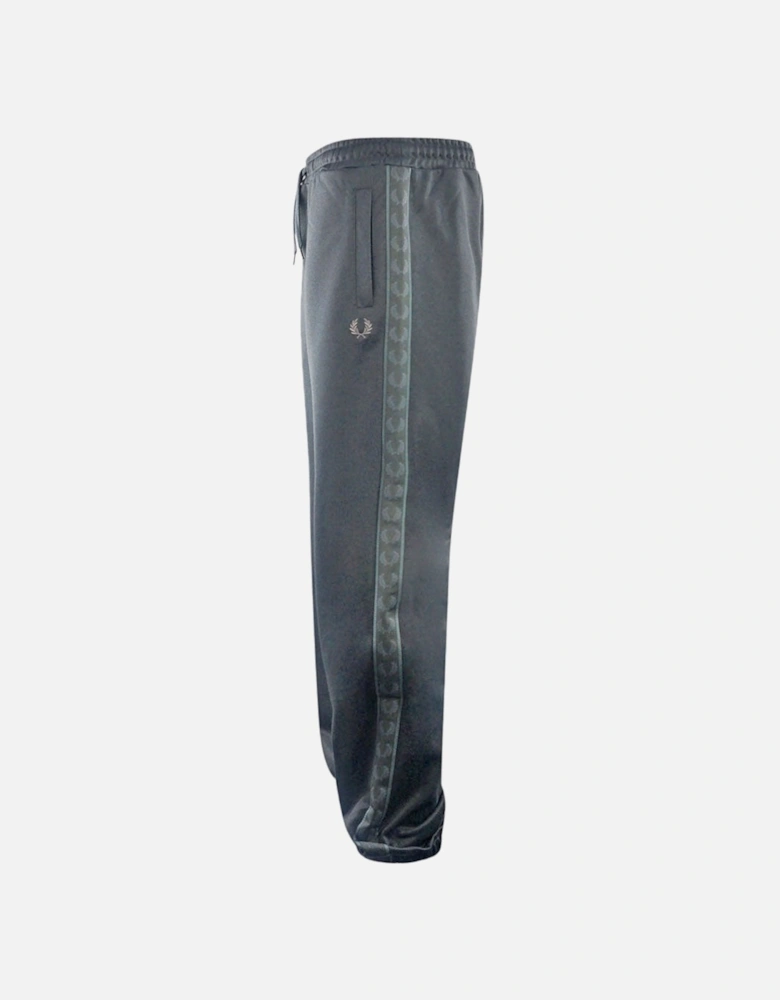 ST4177 102 Tonal Tape Black Sweat Pants