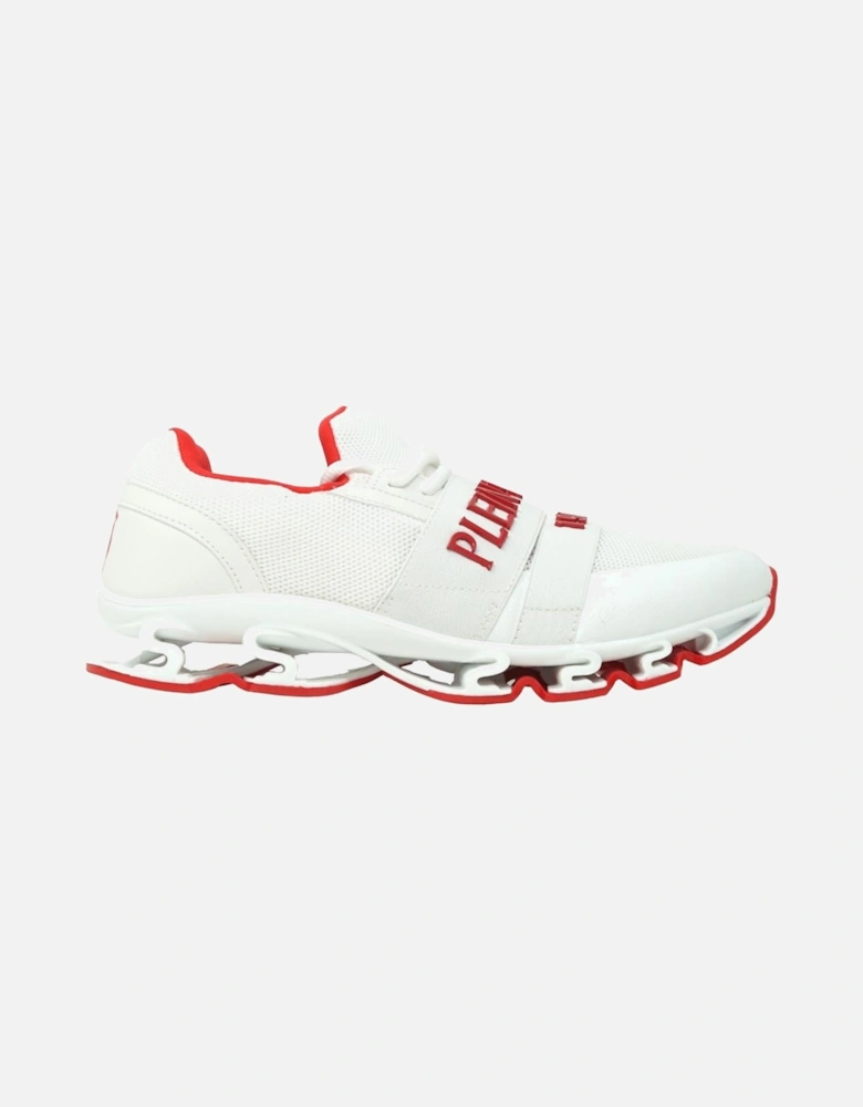 Plein Sport Tape Logo White Red Sneakers