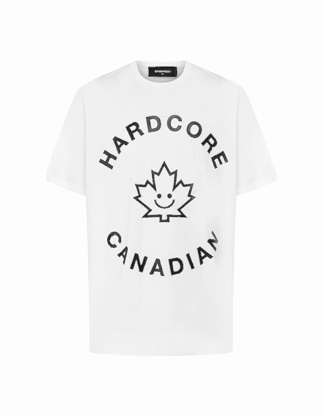 Hardcore Canadian Maple Leaf White T-Shirt, 3 of 2