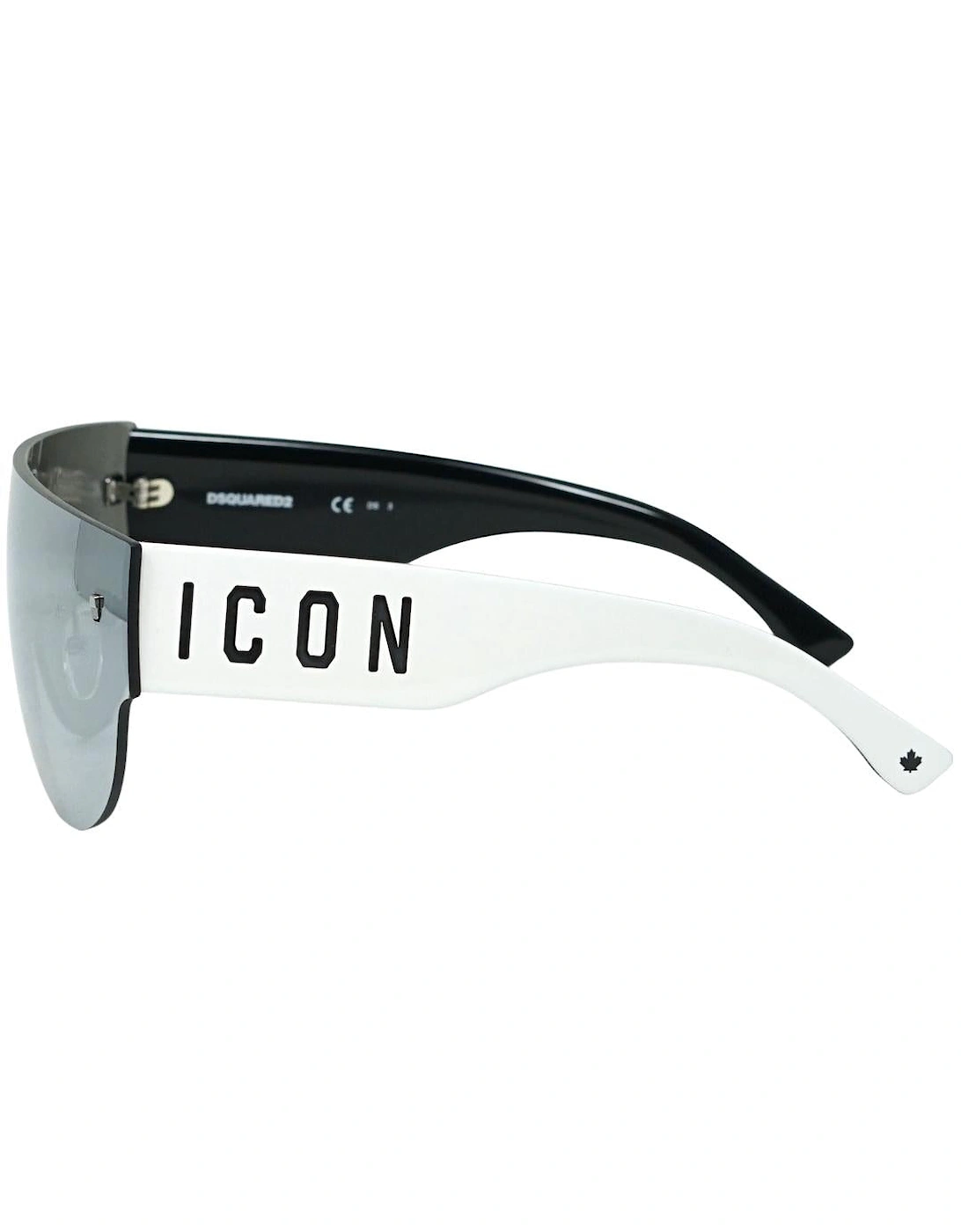 Icon D2 0002 CCP White Sunglasses