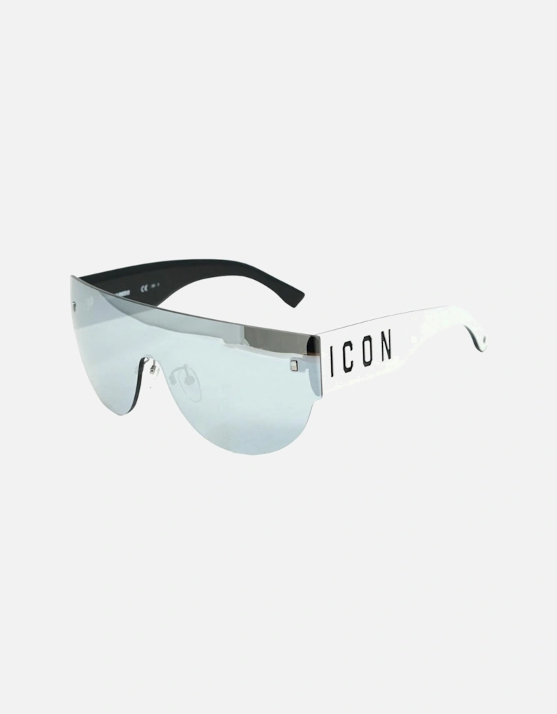 Icon D2 0002 CCP White Sunglasses