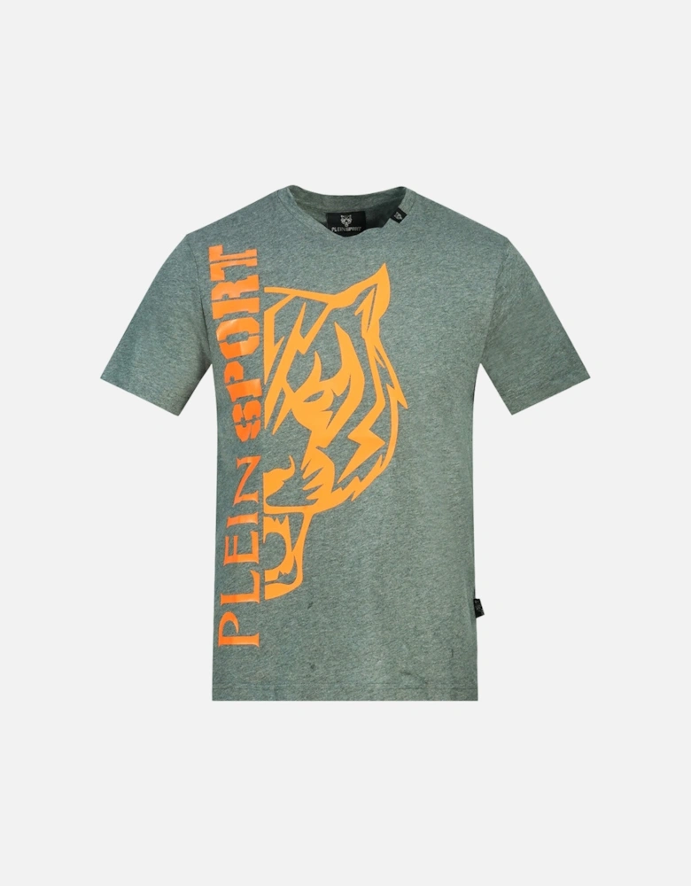 Plein Sport Tiger Side Logo Grey T-Shirt