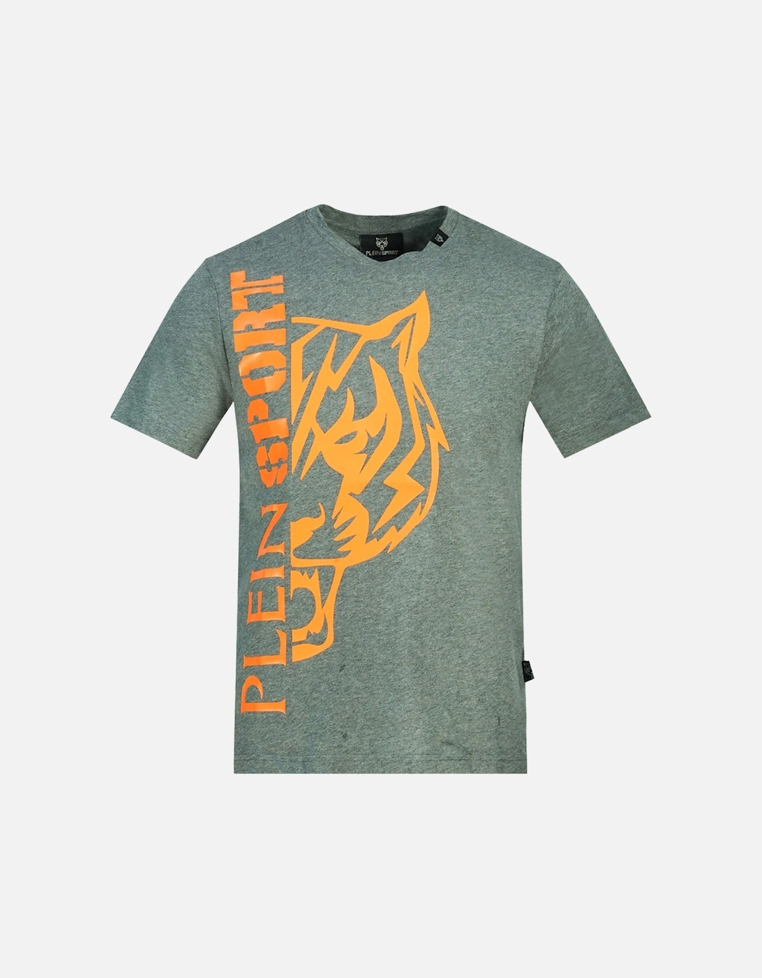 Plein Sport Tiger Side Logo Grey T-Shirt, 3 of 2