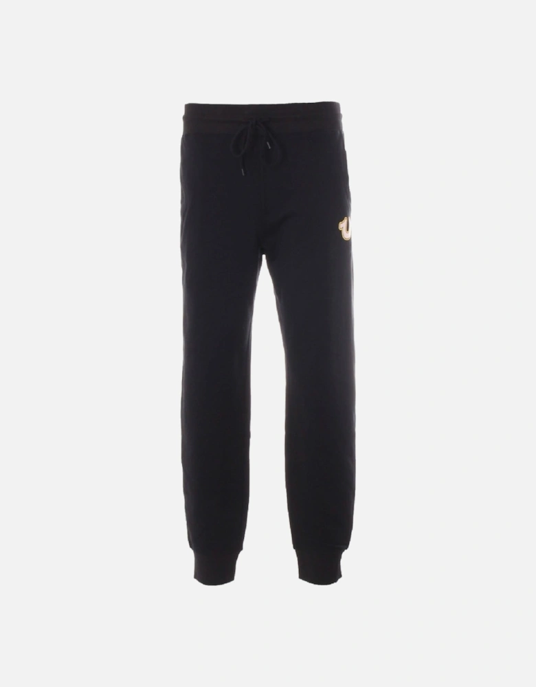 Horseshoe Puff Jogger Black Sweatpants