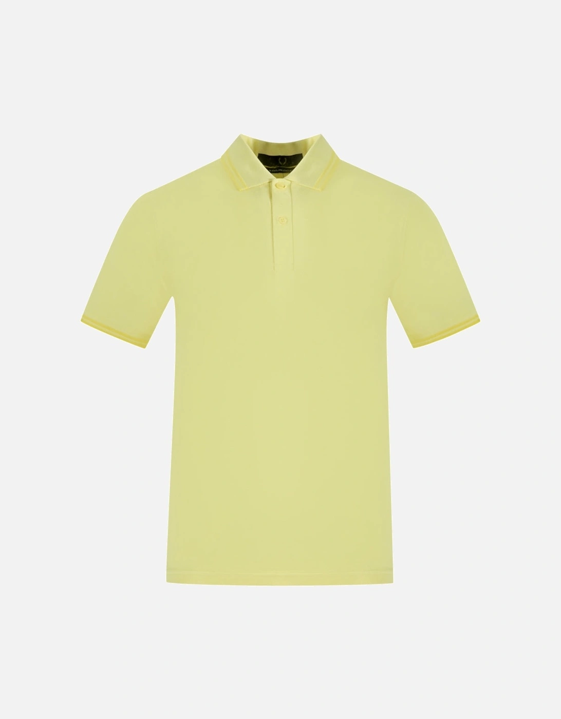 Twin Tipped Collar M12 I99 Yellow Polo Shirt, 3 of 2