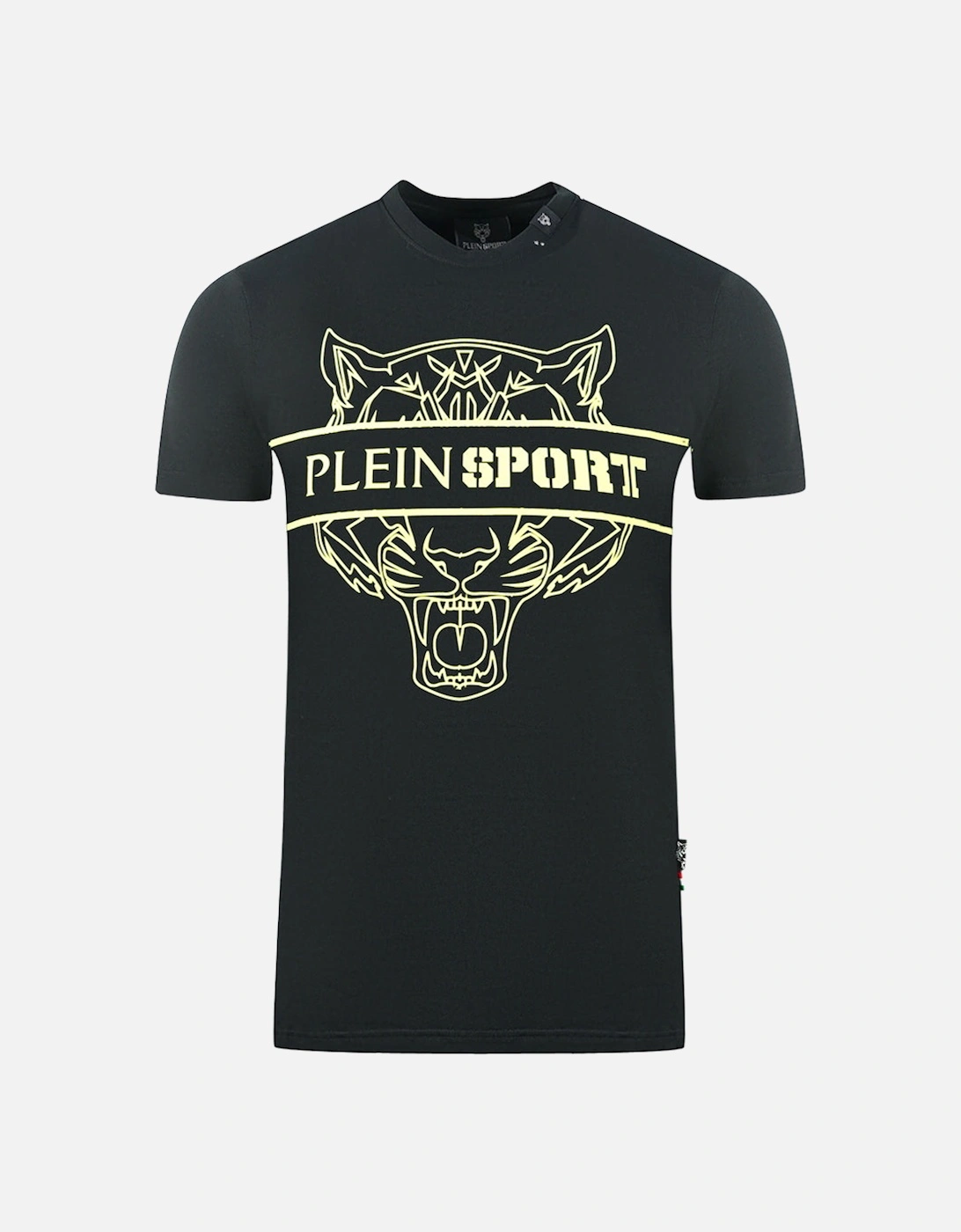 Plein Sport Tigerhead Bold Logo Black T-Shirt, 3 of 2