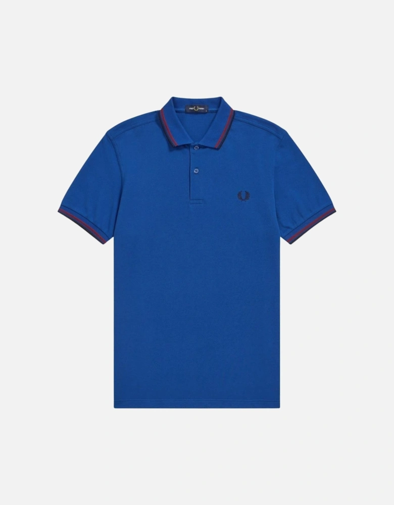 Twin Tipped Collar M3600 M17 Blue Polo Shirt