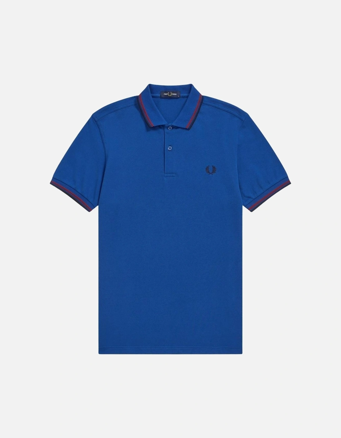 Twin Tipped Collar M3600 M17 Blue Polo Shirt, 2 of 1