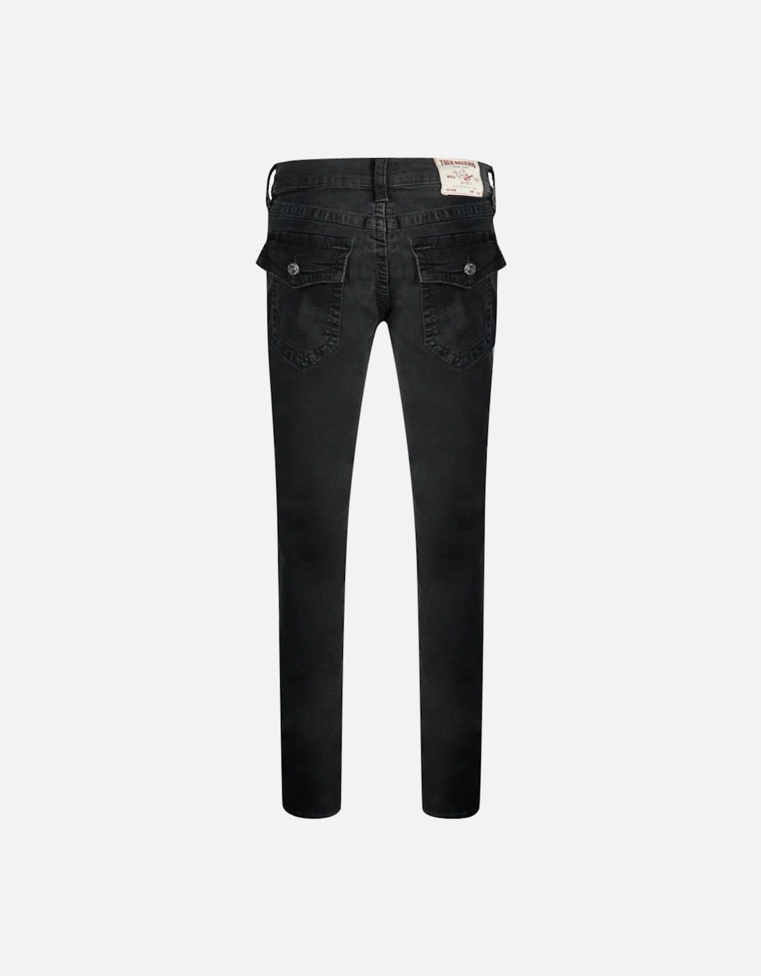 Rocco Flap Relaxed Black Skinny Jeans