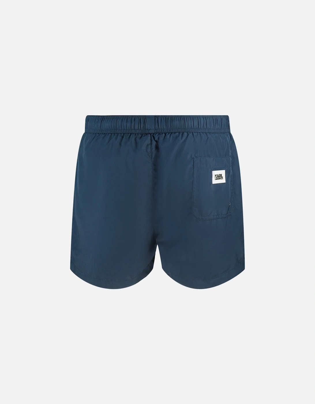 Block Logo Navy Blue Swim Shorts