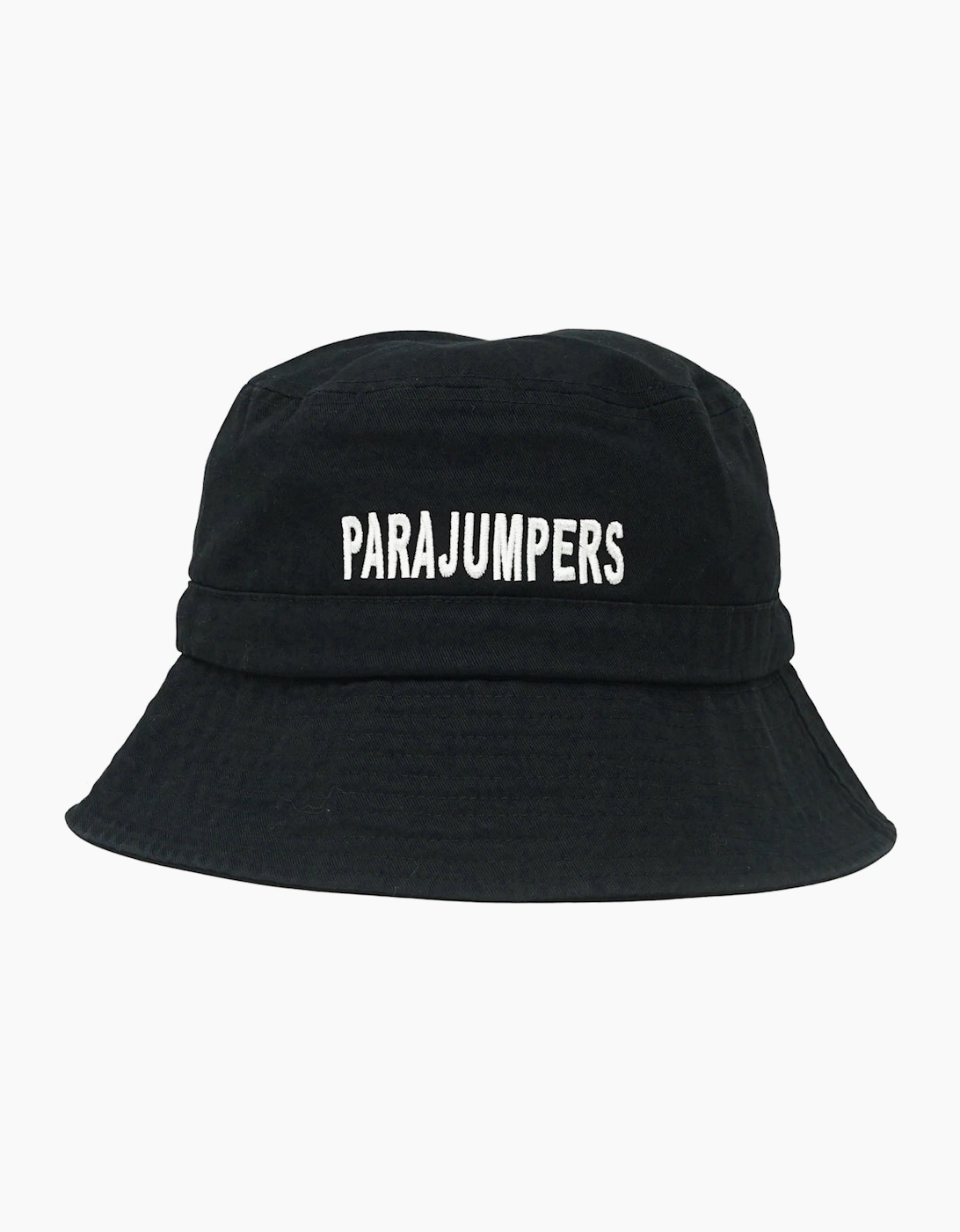 Women's Parajumpers Bold Embroidered Logo Black Bucket Hat - Size: L-XL