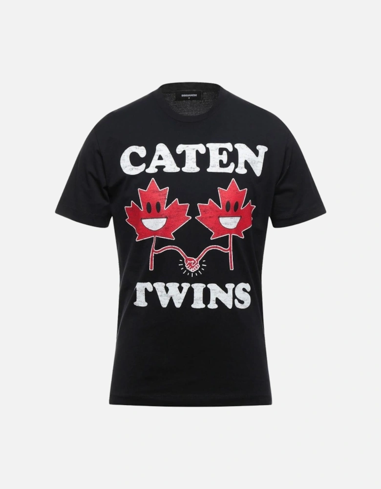 Maple Leaf Caten Twins Black T-Shirt