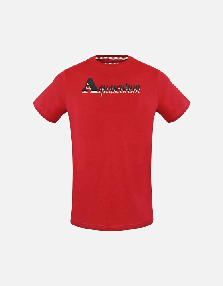 Layered Logo Red T-Shirt