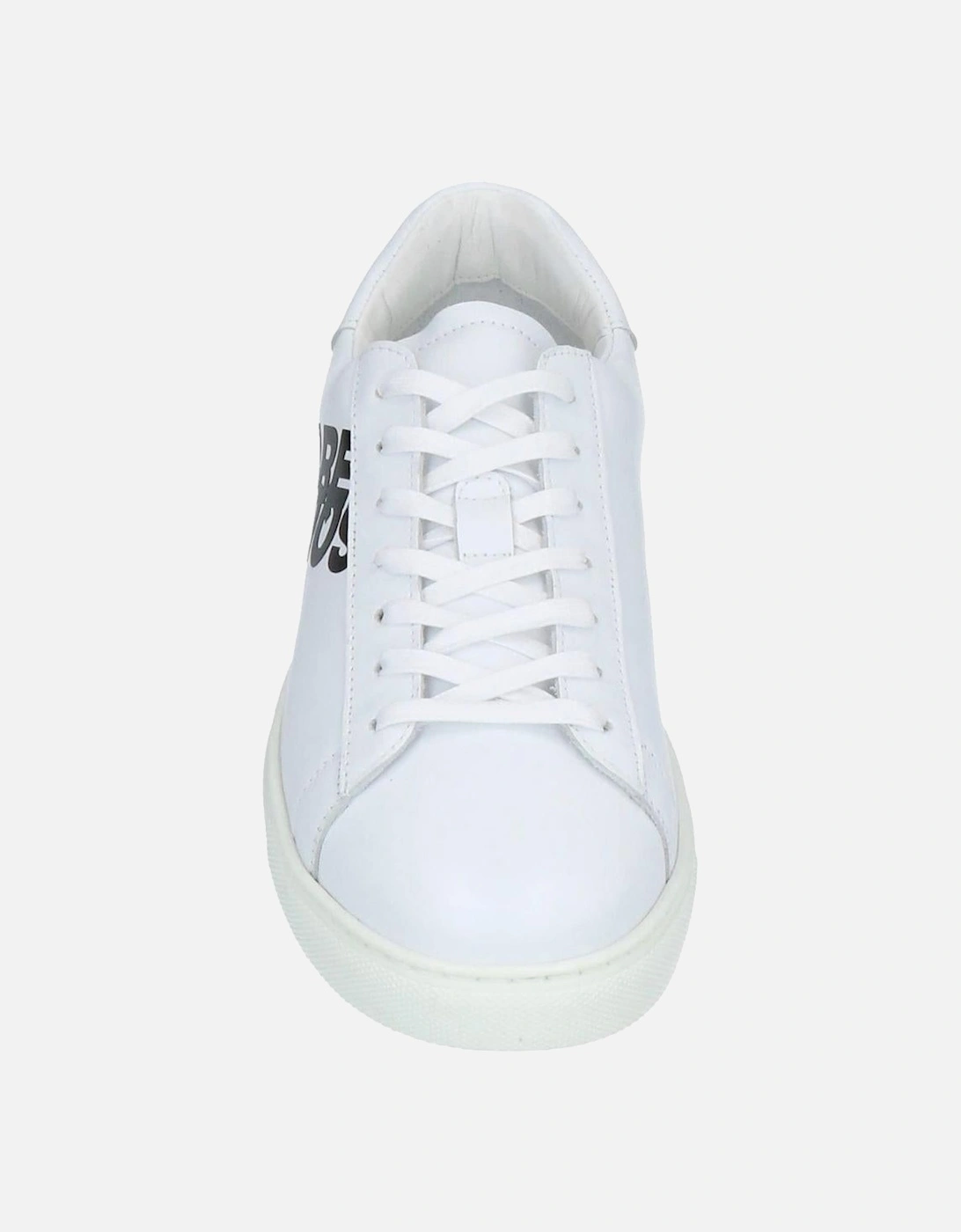 Mirrored Logo White Sneakers