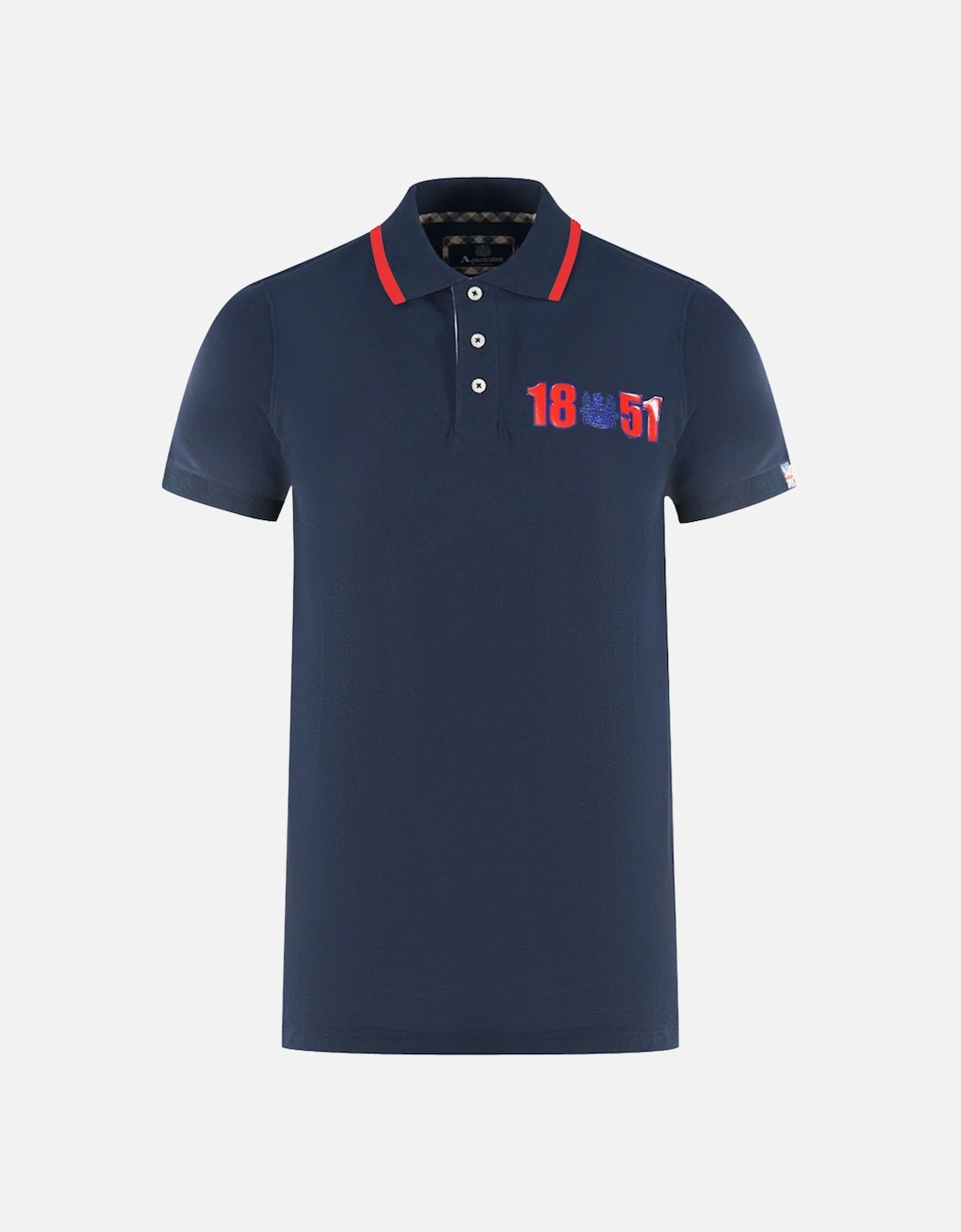 London 1851 Navy Blue Polo Shirt, 4 of 3