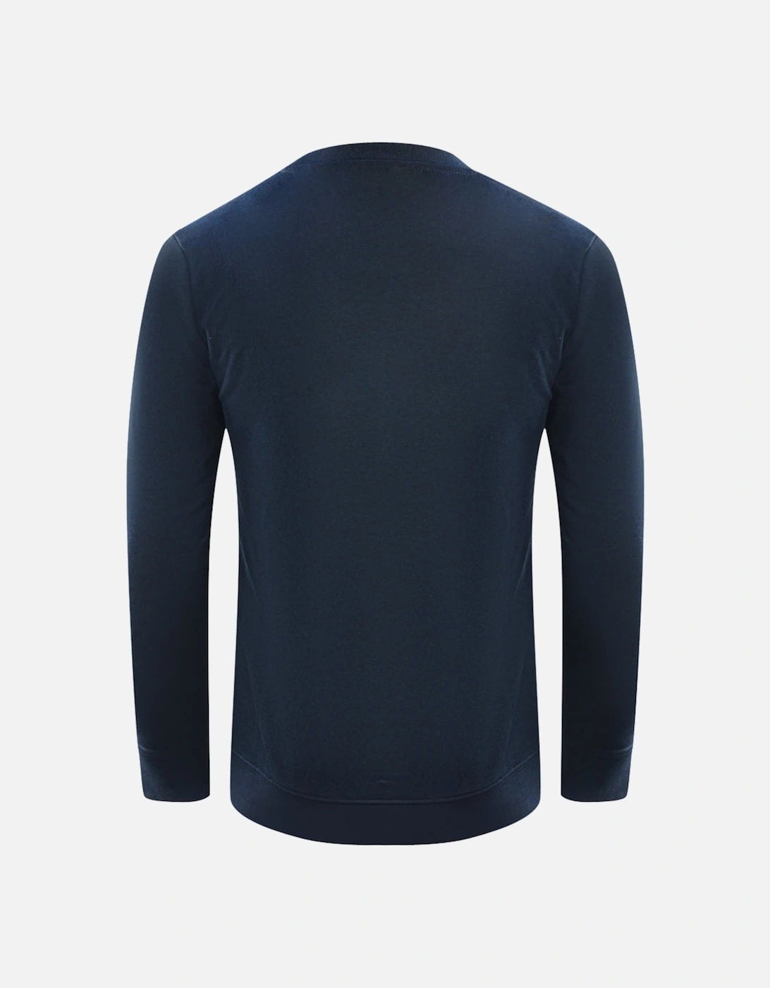 Cavalli Class Bold Brand Logo Navy Blue Sweatshirt