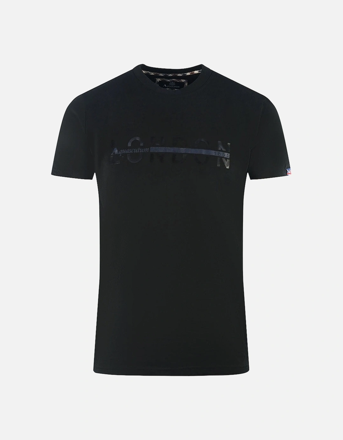 London 1851 Split Logo Black T-Shirt, 4 of 3
