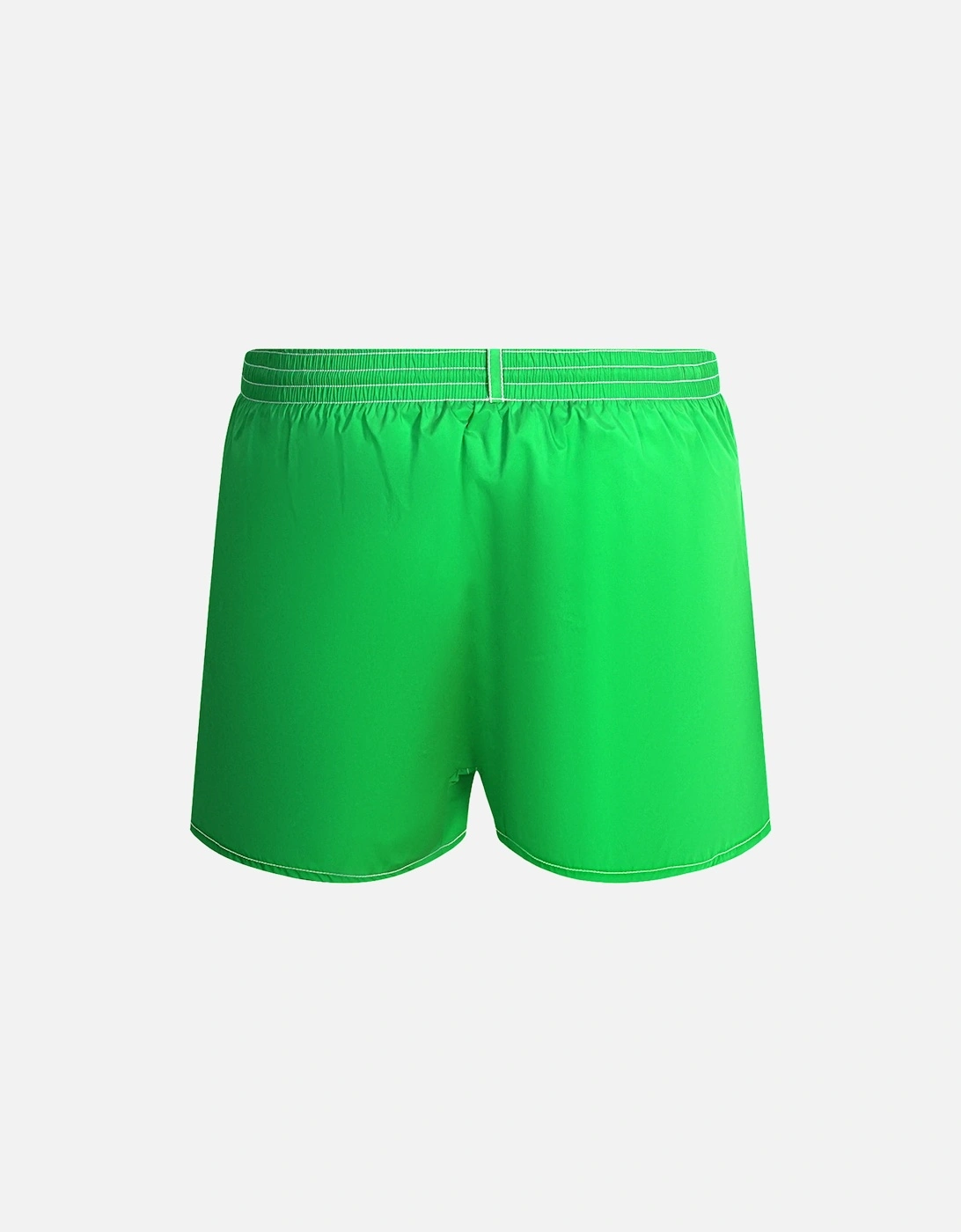 Multi Colour Block Logo Green Swim Shorts