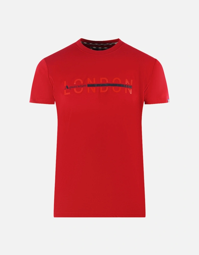 London 1851 Split Logo Red T-Shirt