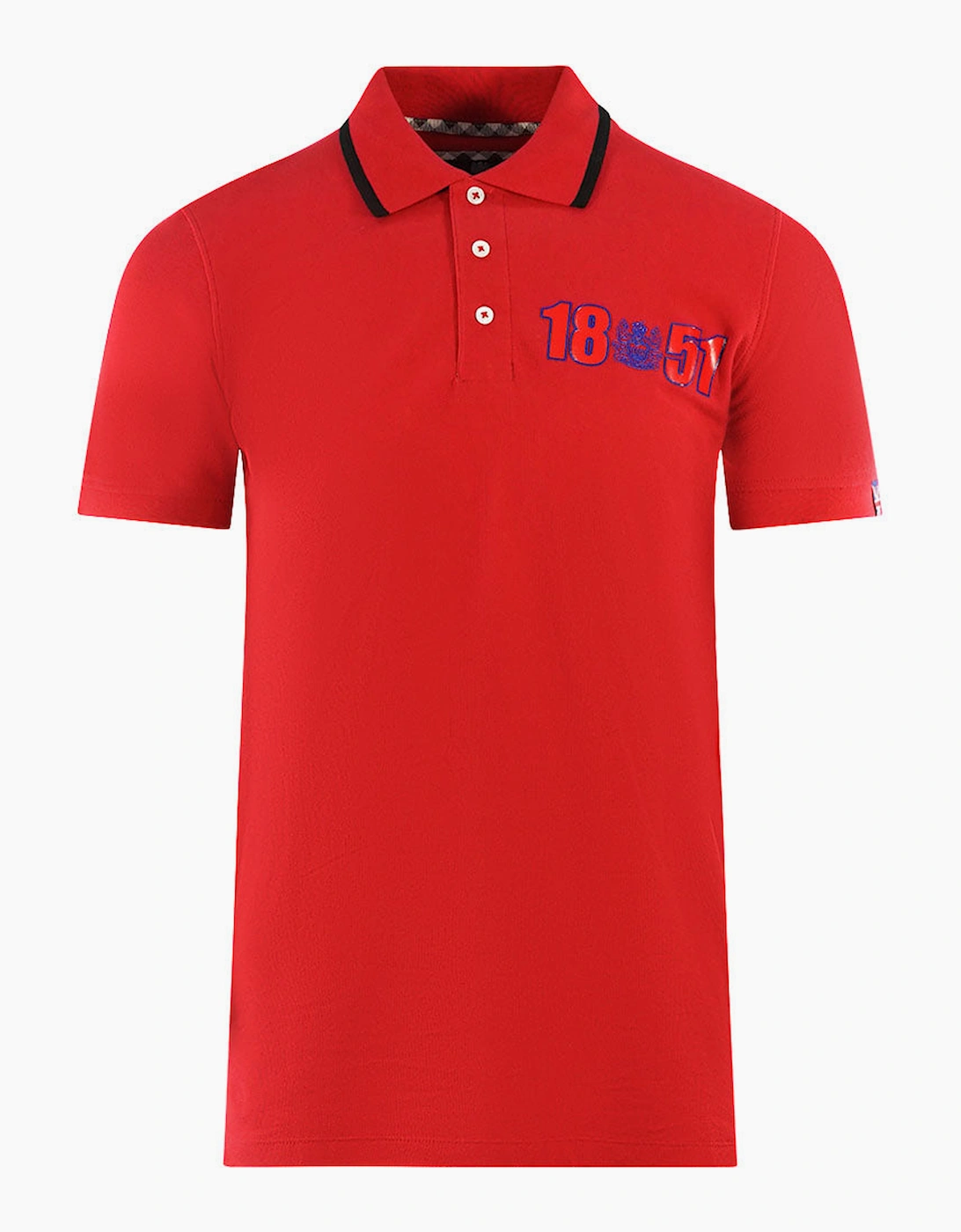 Aquascutum Men's Red London 1851 Polo Shirt  42 Xl