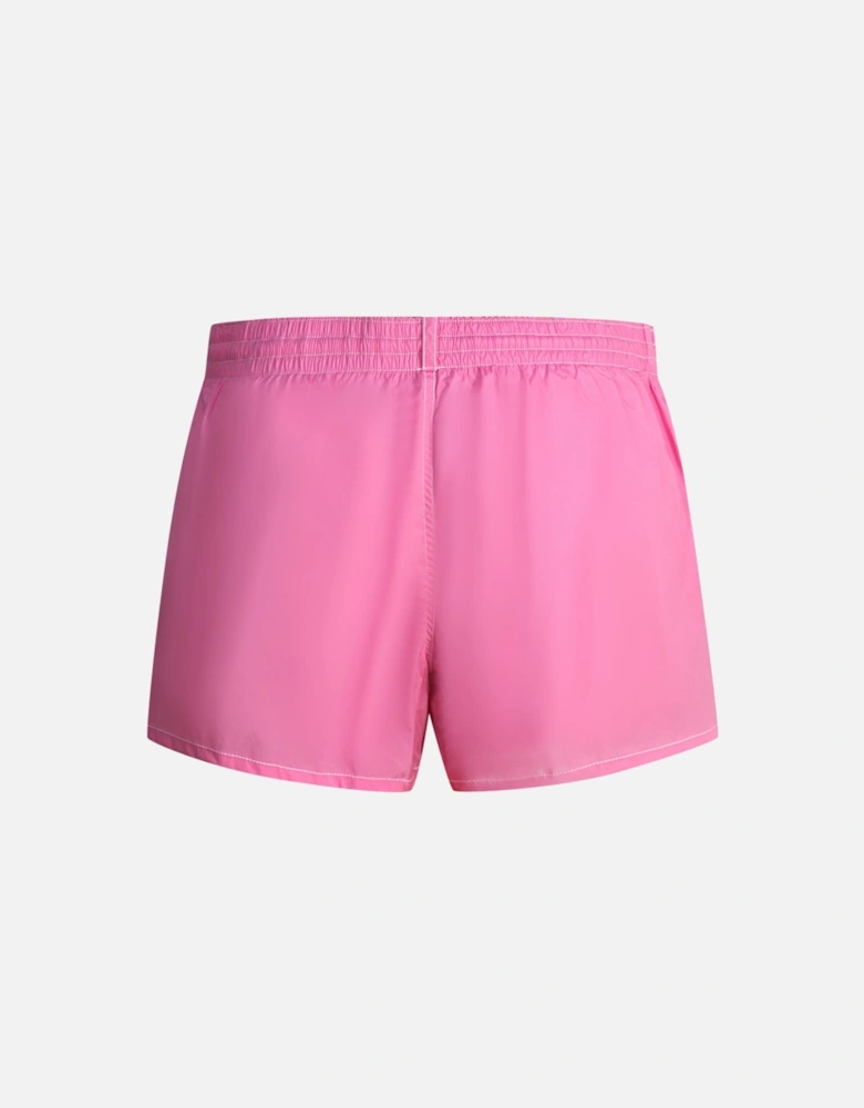 Multi-Colour Block Logo Pink Swim Shorts