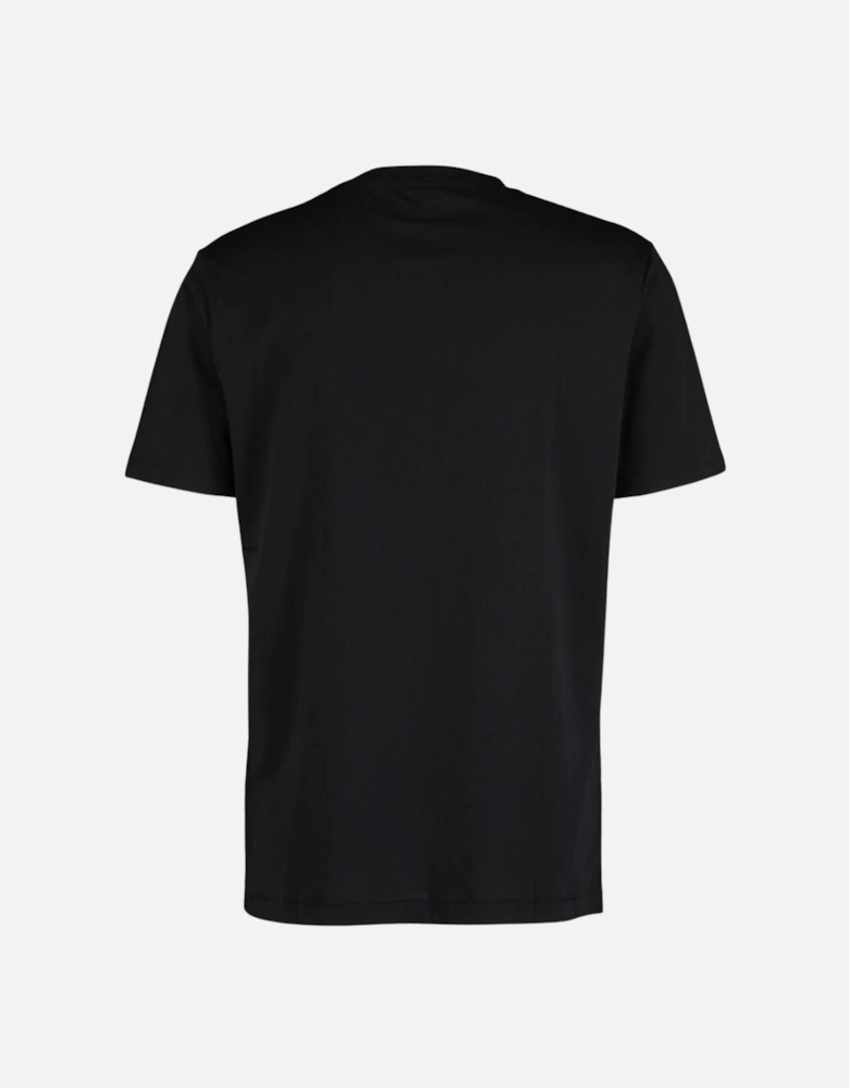 Paris Flower Logo Black T-Shirt