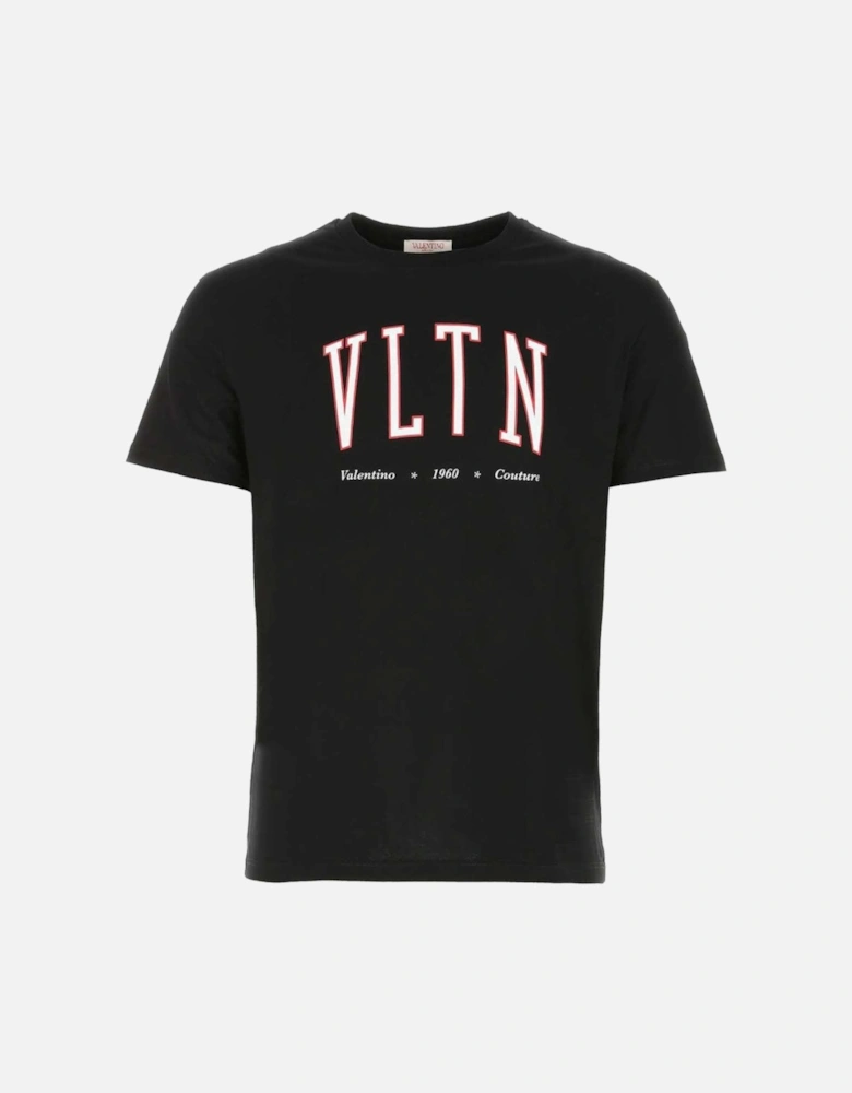 VLTN Print College Logo Black T-Shirt