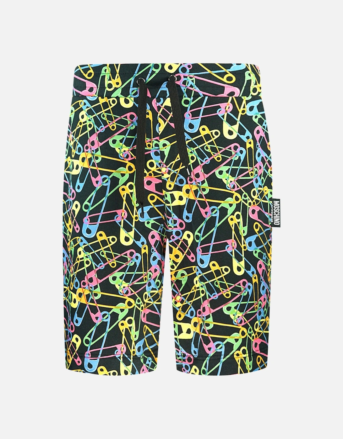 Multicolour Pin Design Black Shorts, 3 of 2
